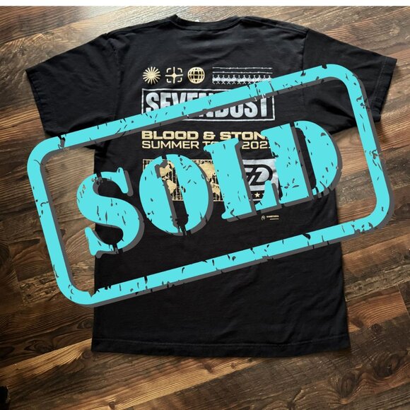 Tultex Other - Sevendust "Blood & Stone Summer Tour 2021" T-Shirt - Size L